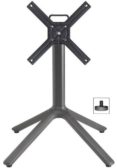 Подстолье металлическое складное Maxi Nemo антрацит 600х600х730 мм