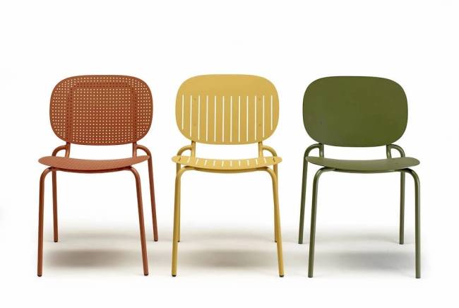 Стул металлический Si-Si Barcode оливковый 500х550х800 мм