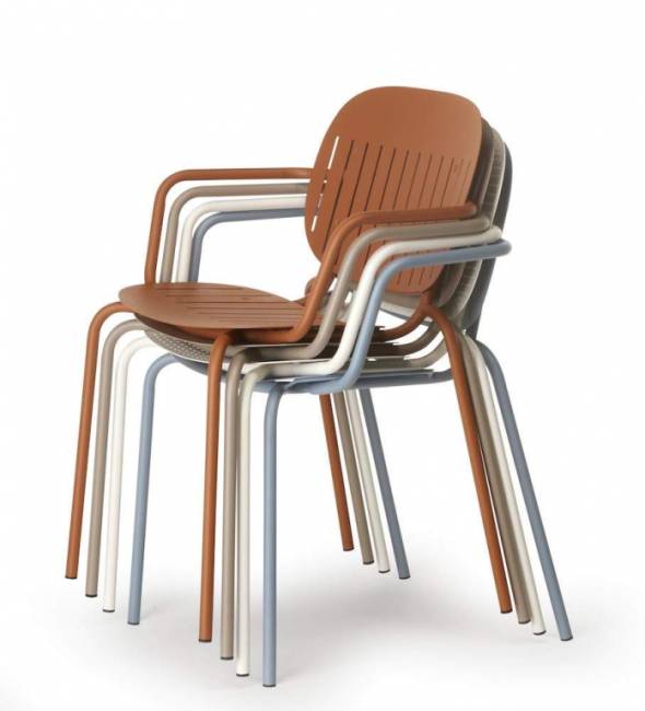 Стул металлический Si-Si Barcode оливковый 500х550х800 мм