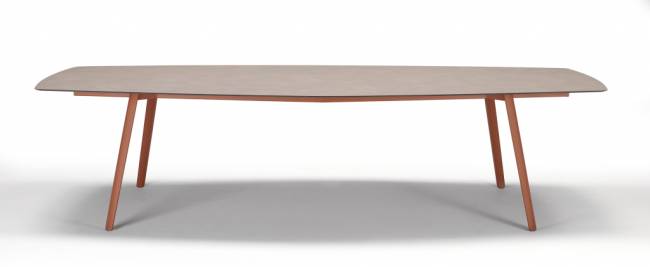 Стол ламинированный Squid терракотовый, тортора шпатель 2990х1290х730 мм