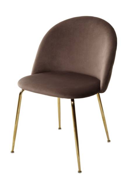 Стул PRESLEY BLUVEL-38 латте / золотой каркас М-City