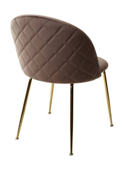 Стул PRESLEY BLUVEL-38 латте / золотой каркас М-City