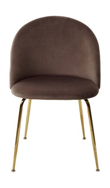 Стул PRESLEY BLUVEL-38 латте / золотой каркас М-City