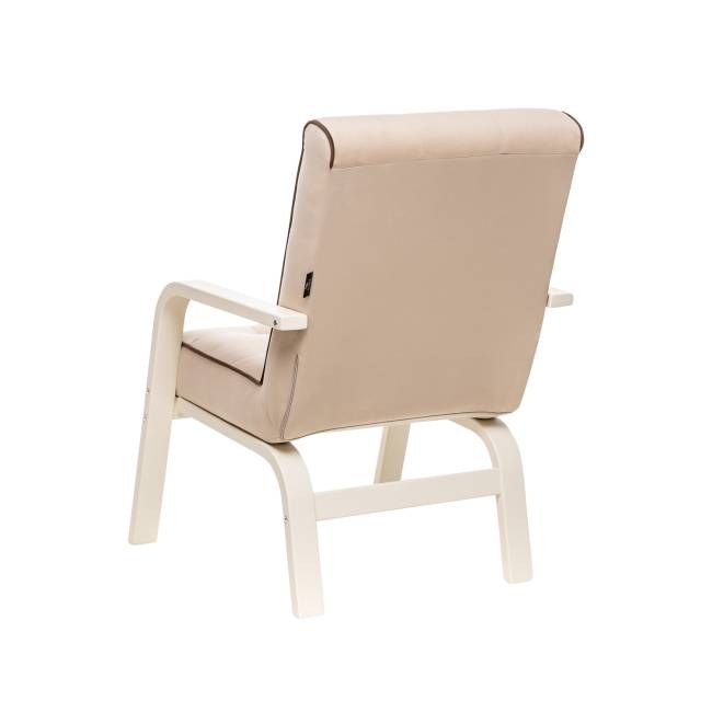 Кресло Leset Модена Слоновая кость V18 бежевый, кант V23 молочный шоколад