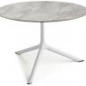 Столик ламинированный кофейный Tripe Maxi белый, каменный Ø800х510 мм Столик ламинированный кофейный Tripe Maxi белый, каменный Ø800х510 мм