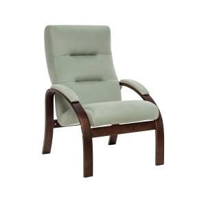 Кресло Leset Лион Орех текстура V14 бирюзовый