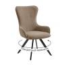 Стул DikLine 333 поворотный TW05 капучино, ножки черные