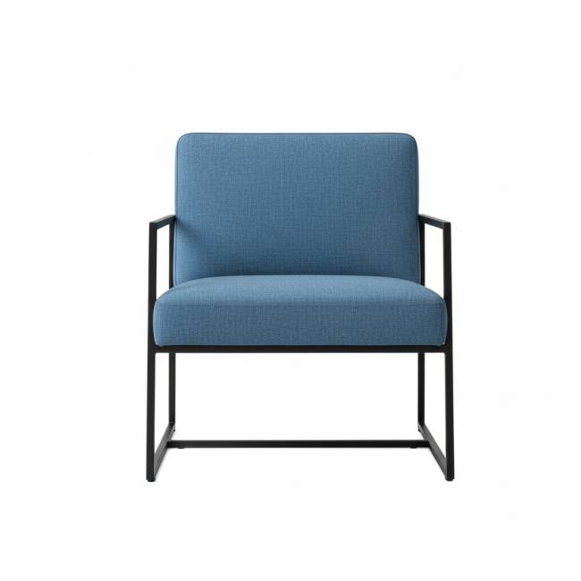 Кресло Алекс шенилл серо-голубой