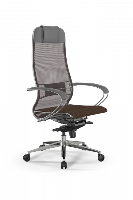 Кресло Samurai L1-1K - TS /Uc00/Nc00/K2cL(M06.B32.G11.W03), св.коричневый-серый