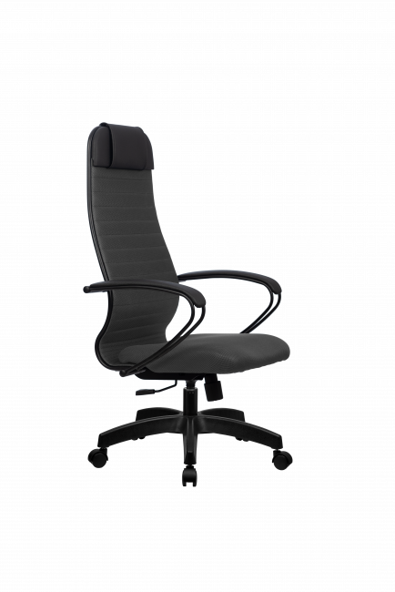 Кресло МЕТТА-21(MPRU)/подл.130/осн.001, темно-серый/темно-серый