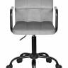 Офисное кресло для персонала DOBRIN TERRY BLACK, серый велюр (MJ9-75)