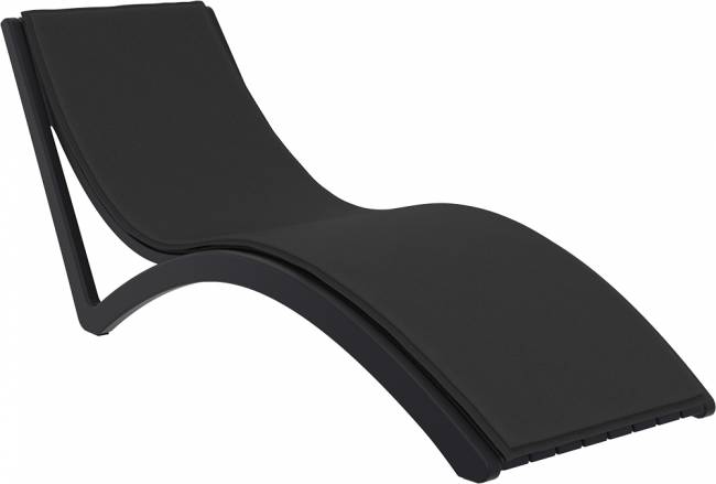 Матрас для шезлонга Slim черный 2040х620х30 мм