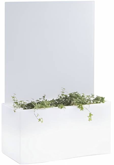 Кашпо пластиковое светящееся Prive Lighting белый 860х480х1600 мм