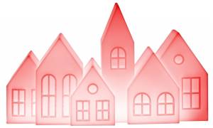 Светильник пластиковый настольный Kuusi Cold Lighting LED красный 735х210х430 мм