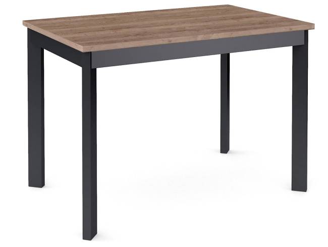 Стол Dikline L110 Дуб Галифакс (ЛДСП EGGER)/Опоры черный