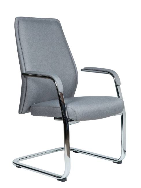 Кресло офисное / Ливерпуль Нью CF  / Liverpool New CF  / алюминиевая  база / серая ткань