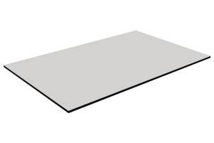 Столешница прямоугольная HPL Fitto белый 800х1390х12 мм
