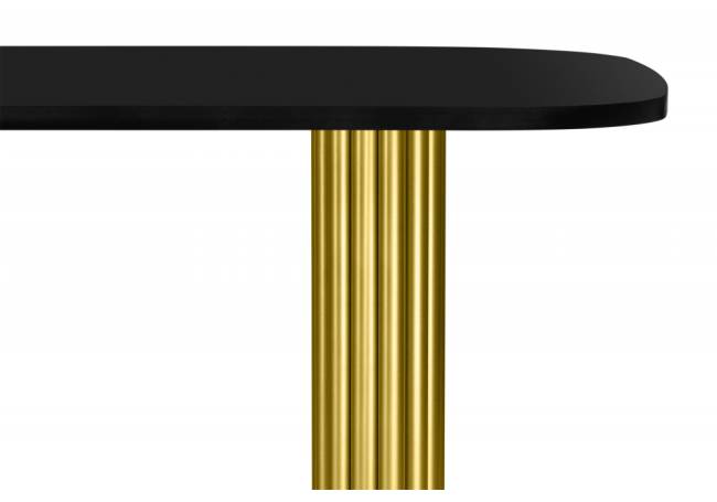 Бавария B 180 х 90 черная пленка шагрень / золото