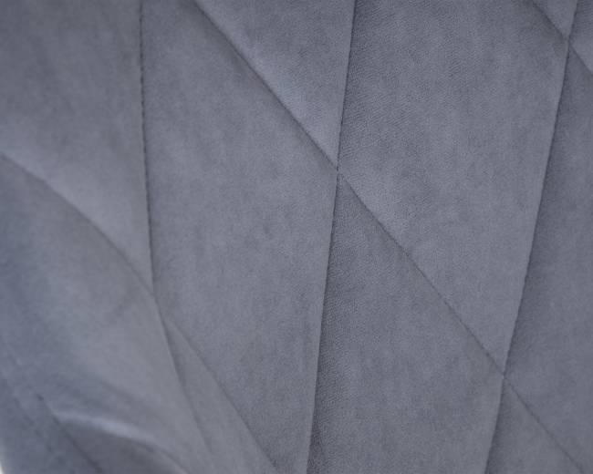 Стул обеденный DOBRIN ROBY, ЭМАЛЬ ЧЕРНЫЙ МУАР велюр Catania Steel