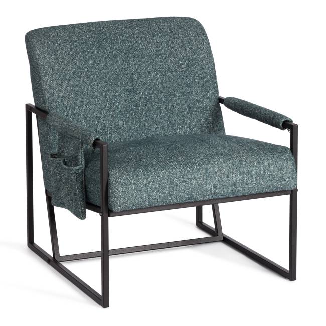 Кресло Charli LUX/Чарли Люкс велюр/букле, vtшейп изумрудный, 70х80х82см изумрудный велюр/букле