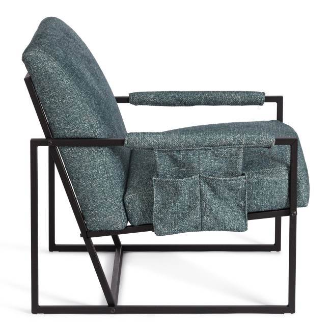 Кресло Charli LUX/Чарли Люкс велюр/букле, vtшейп изумрудный, 70х80х82см изумрудный велюр/букле