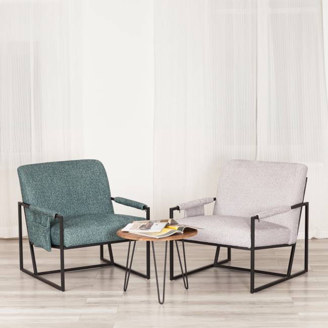 Кресло Charli LUX/Чарли Люкс велюр/букле, vtшейп изумрудный, 70х80х82см изумрудный велюр/букле