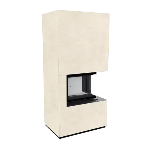 Каминокомплект Kratki PRO FLOKI FOKOS SALE угловое стекло справа