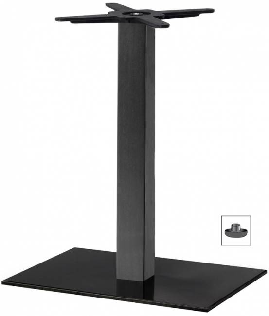 Подстолье металлическое Tiffany черный 600х400х730 мм