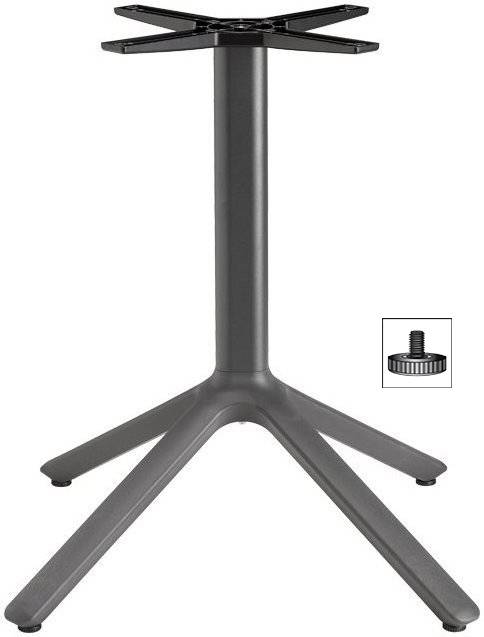 Подстолье металлическое Maxi Nemo антрацит 600х600х730 мм