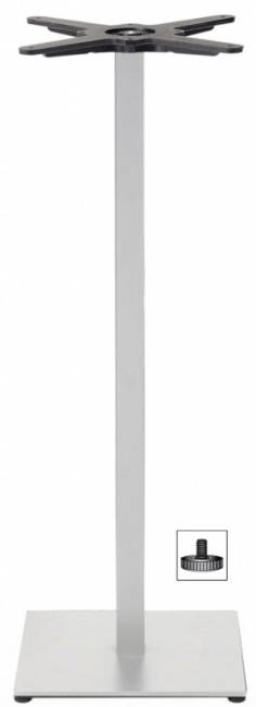 Подстолье металлическое барное Tiffany белый 400х400х1090 мм