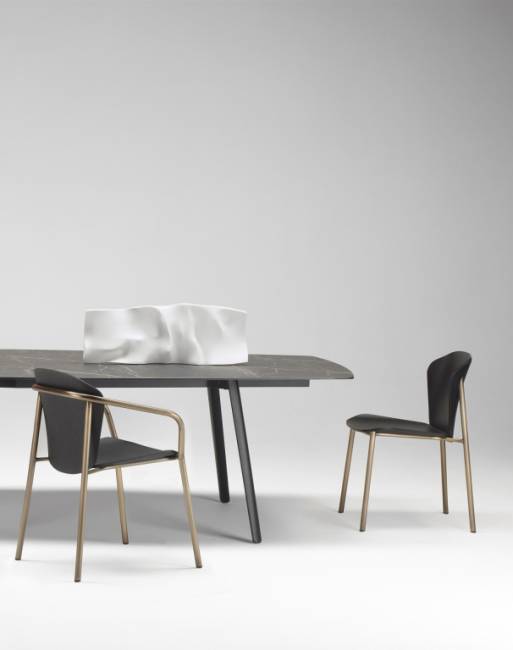 Стол ламинированный Squid черный, черный мрамор Сахара 2990х1290х730 мм