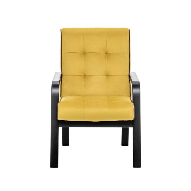 Кресло Leset Модена Венге V28 желтый, кант V23 молочный шоколад