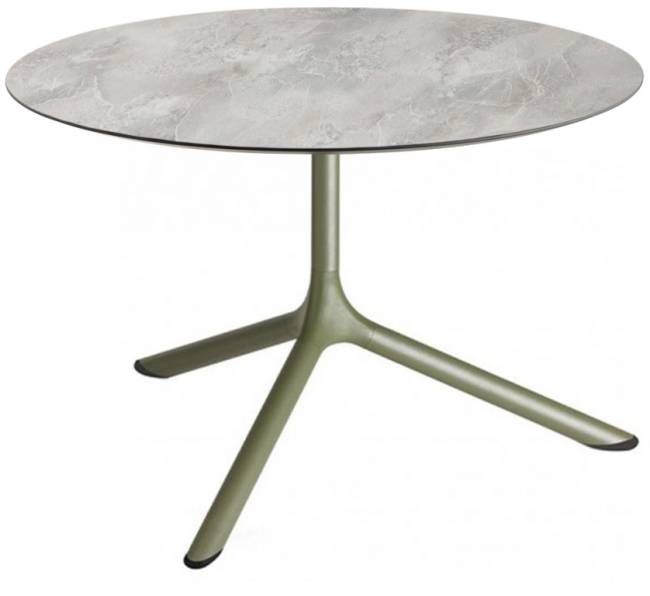 Столик ламинированный кофейный Tripe Maxi оливковый, каменный Ø800х510 мм Столик ламинированный кофейный Tripe Maxi оливковый, каменный Ø800х510 мм