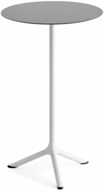 Стол ламинированный барный складной Tripe Folding белый, светло-серый Ø600х1100 мм Стол ламинированный барный складной Tripe Folding белый, светло-серый Ø600х1100 мм