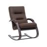 Кресло-качалка Leset Милано Венге текстура Malmo 28 (коричневый)