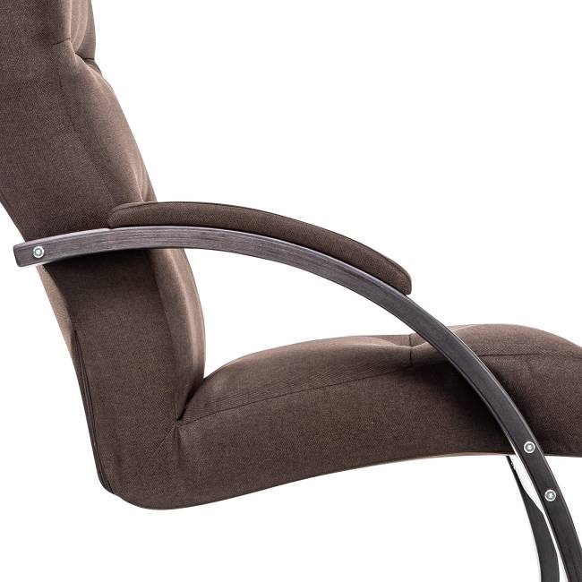 Кресло-качалка Leset Милано Венге текстура Malmo 28 (коричневый)