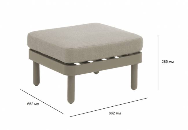 Пуф с подушкой Leon 652х652х285 мм Пуф с подушкой Leon 652х652х285 мм