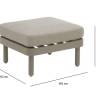 Пуф с подушкой Leon 652х652х285 мм Пуф с подушкой Leon 652х652х285 мм