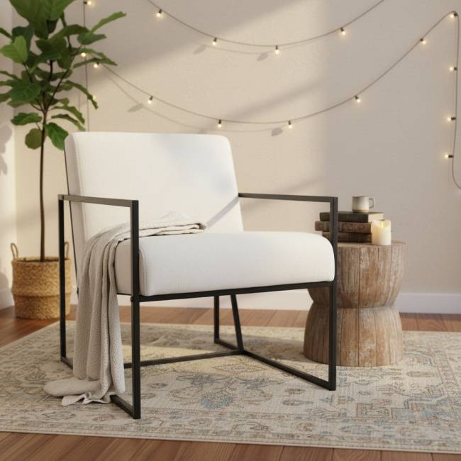 Кресло Алекс шенилл белый