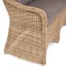 "Равенна" диван двухместный плетенный из ротанга, цвет соломенный
