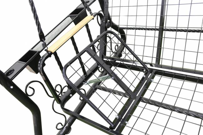 Качели садовые "Усадьба", четырехместные, бордо