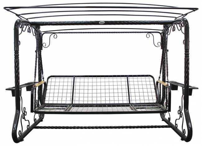 Качели садовые "Усадьба", четырехместные, бордо