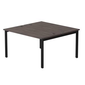 Бенч-система на 2 места Everprof EVO на металлокаркасе 1380х670(1370)x755 Дуб Пасадена/Черный