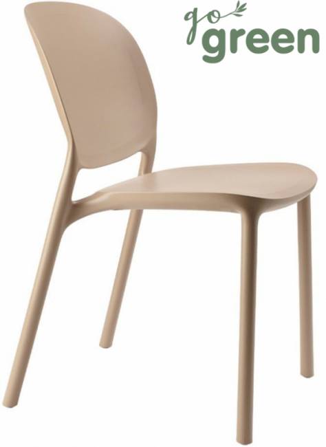 Стул пластиковый Hug Go Green тортора 470х540х800 мм Стул пластиковый Hug Go Green тортора 470х540х800 мм