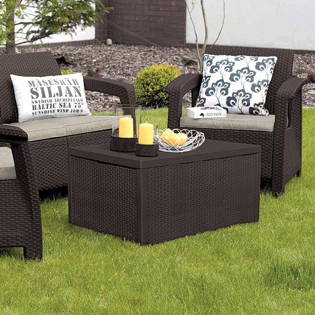 Стол-сундук Арика (Arica storage table), коричневый Стол-сундук Арика (Arica storage table), коричневый