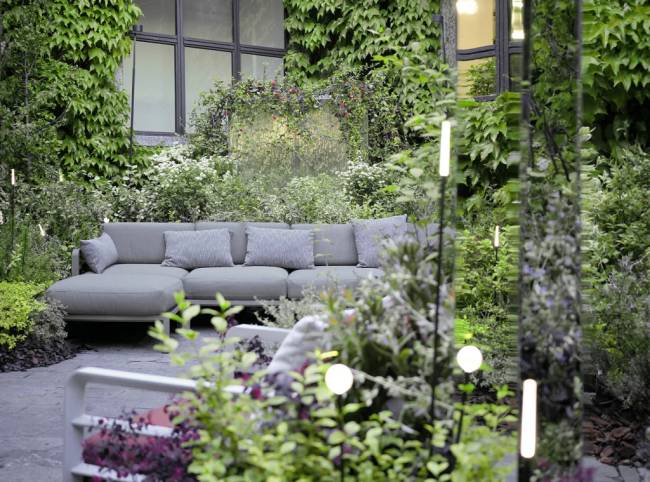 Модуль правый/левый пластиковый с подушками Maximo Elemento Terminale DX/SX кактус, тимьян 930х940х790 мм